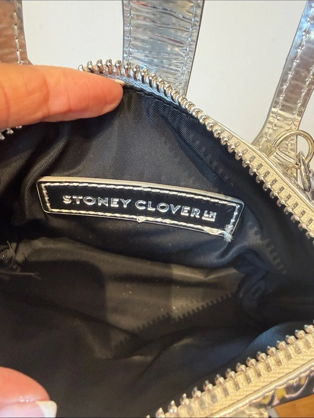 Stoney clover pouchette silver
